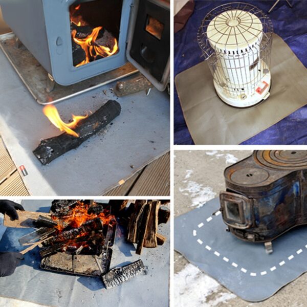 Camping Floor Mat  Fireproof Grill Mat Essential Heat Insulation and Safety for Outdoor BBQs and Picnics - Image 6