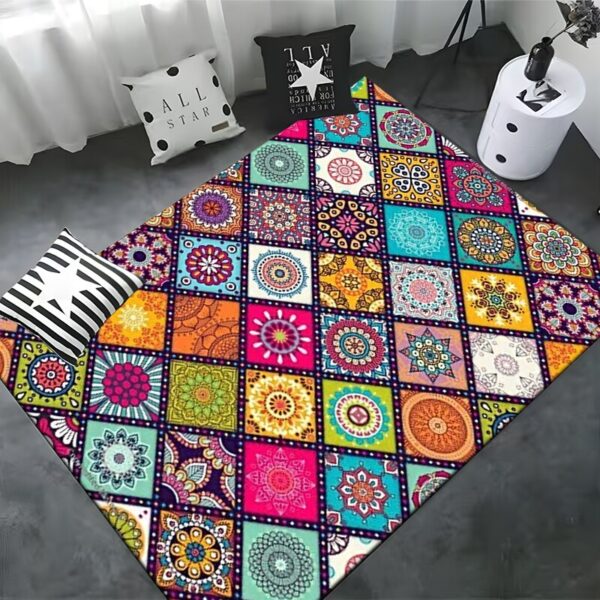 Plaid Carpet Classic Pattern for Large Area Rugs in Home Living Rooms, Children's Bedrooms, Sofas, and More - Ideal for Decoration and Kids' Play - Image 6