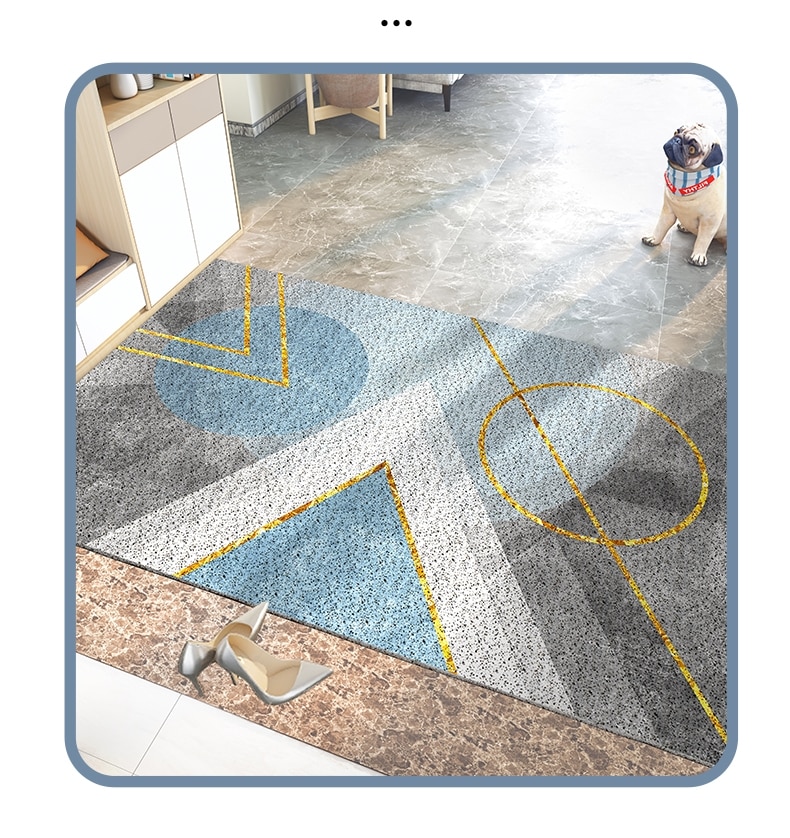 Nordic Style Anti-Slip Slate Bath Mat Versatile Mats for Bedroom, Kitchen, Hallway, and More