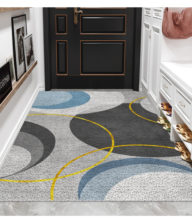 Nordic Style Anti-Slip Slate Bath Mat Versatile Mats for Bedroom, Kitchen, Hallway, and More