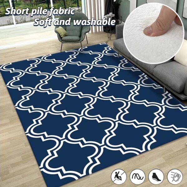 Plaid Carpets in Nordic Fashion Elevate Your Home Decor with Large Area Rugs for Living Rooms, Sofas, Tea Tables, Bedrooms, and Soft Washable Floor Mats - Image 2