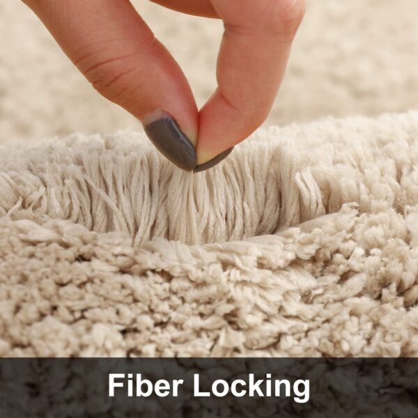 Soft and Absorbent Slate Bath Mat Non-Slip, Thick, and Luxuriously Fluffy Rug for Bathrooms, Bedrooms, and Living Rooms - Image 5