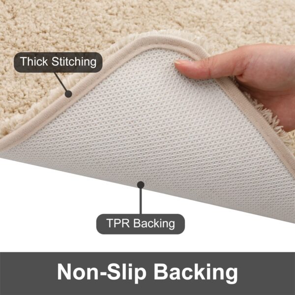 Soft and Absorbent Slate Bath Mat Non-Slip, Thick, and Luxuriously Fluffy Rug for Bathrooms, Bedrooms, and Living Rooms - Image 6