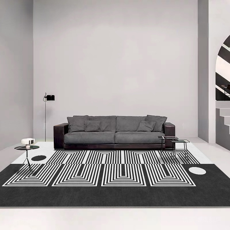 Plaid Carpet French Retro Large Area Carpets Perfect for Living Rooms, Bedrooms, Bedside Decor, Thick and Warm Lounge Rug, Home Washable Plush Floor Mat