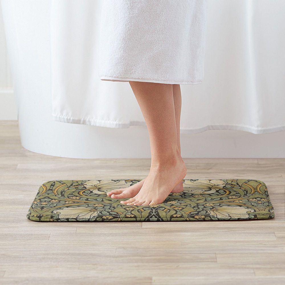 Jasmine Carpet William Morris Inspired Floral Vintage Doormat A Stylish Entryway and Living Room Rug