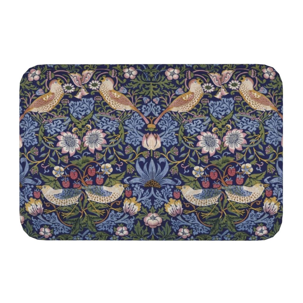 Jasmine Carpet William Morris Inspired Floral Vintage Doormat A Stylish Entryway and Living Room Rug