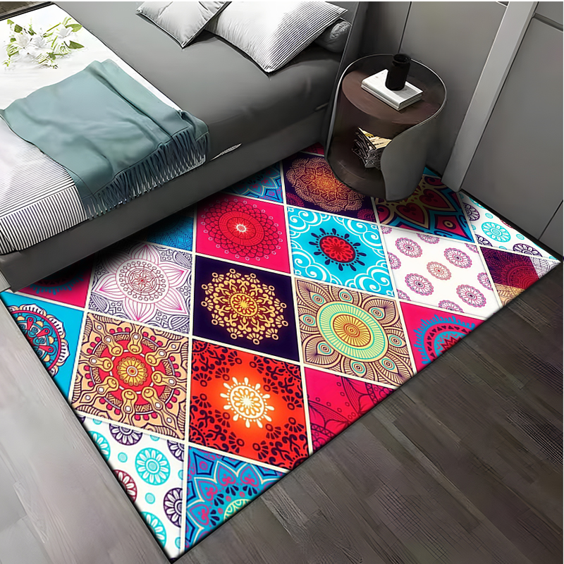 Plaid Carpet Classic Pattern for Large Area Rugs in Home Living Rooms, Children's Bedrooms, Sofas, and More - Ideal for Decoration and Kids' Play