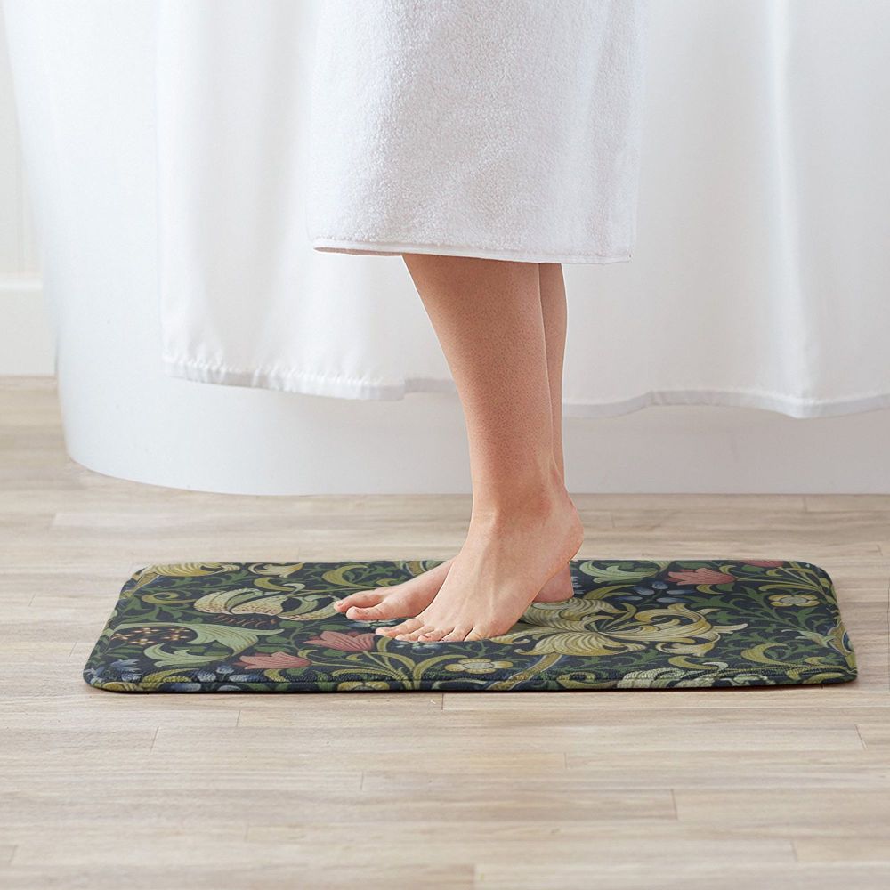 Jasmine Carpet William Morris Inspired Floral Vintage Doormat A Stylish Entryway and Living Room Rug