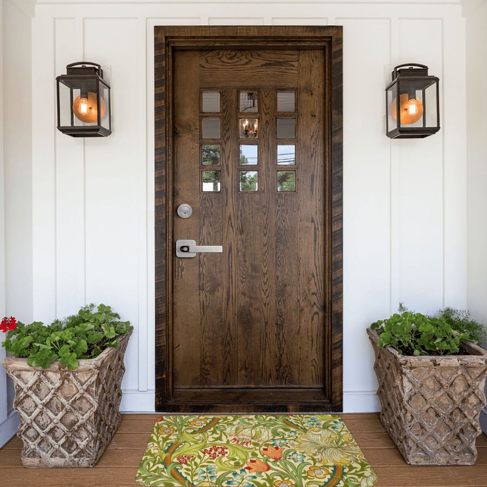 Jasmine Carpet William Morris Inspired Floral Vintage Doormat A Stylish Entryway and Living Room Rug