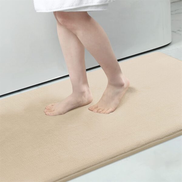 Slate Bath Mat Non-Slip, Memory Foam Comfort, Super Absorbent, and Quick-Dry Rug for Your Shower and Bathroom - Image 7