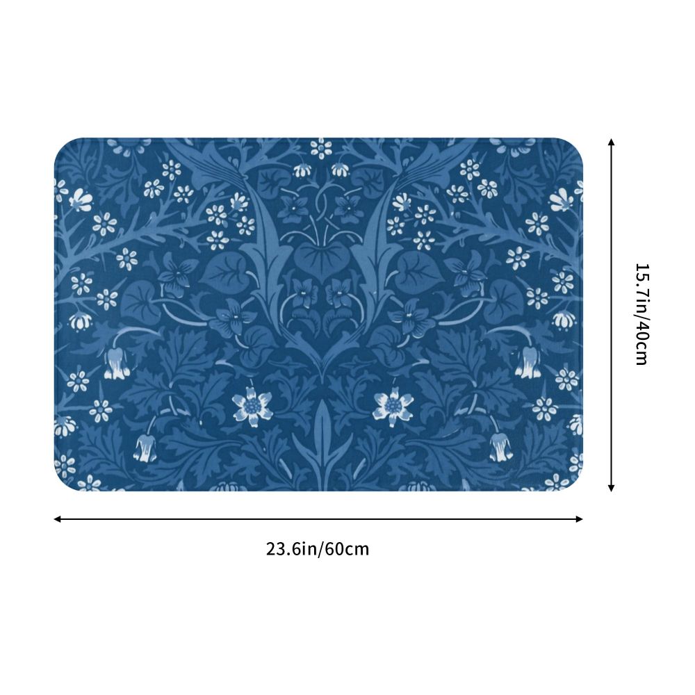 Jasmine Carpet William Morris Inspired Floral Vintage Doormat A Stylish Entryway and Living Room Rug