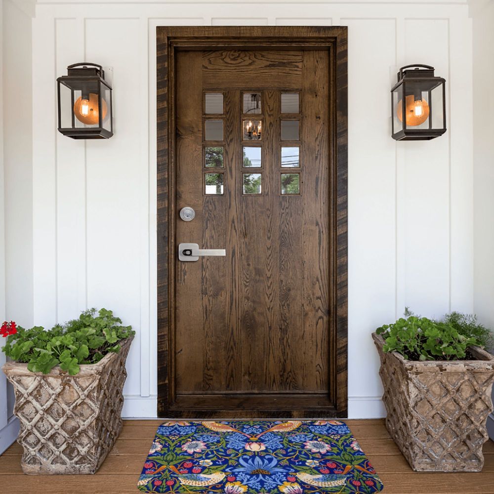 Jasmine Carpet William Morris Inspired Floral Vintage Doormat A Stylish Entryway and Living Room Rug