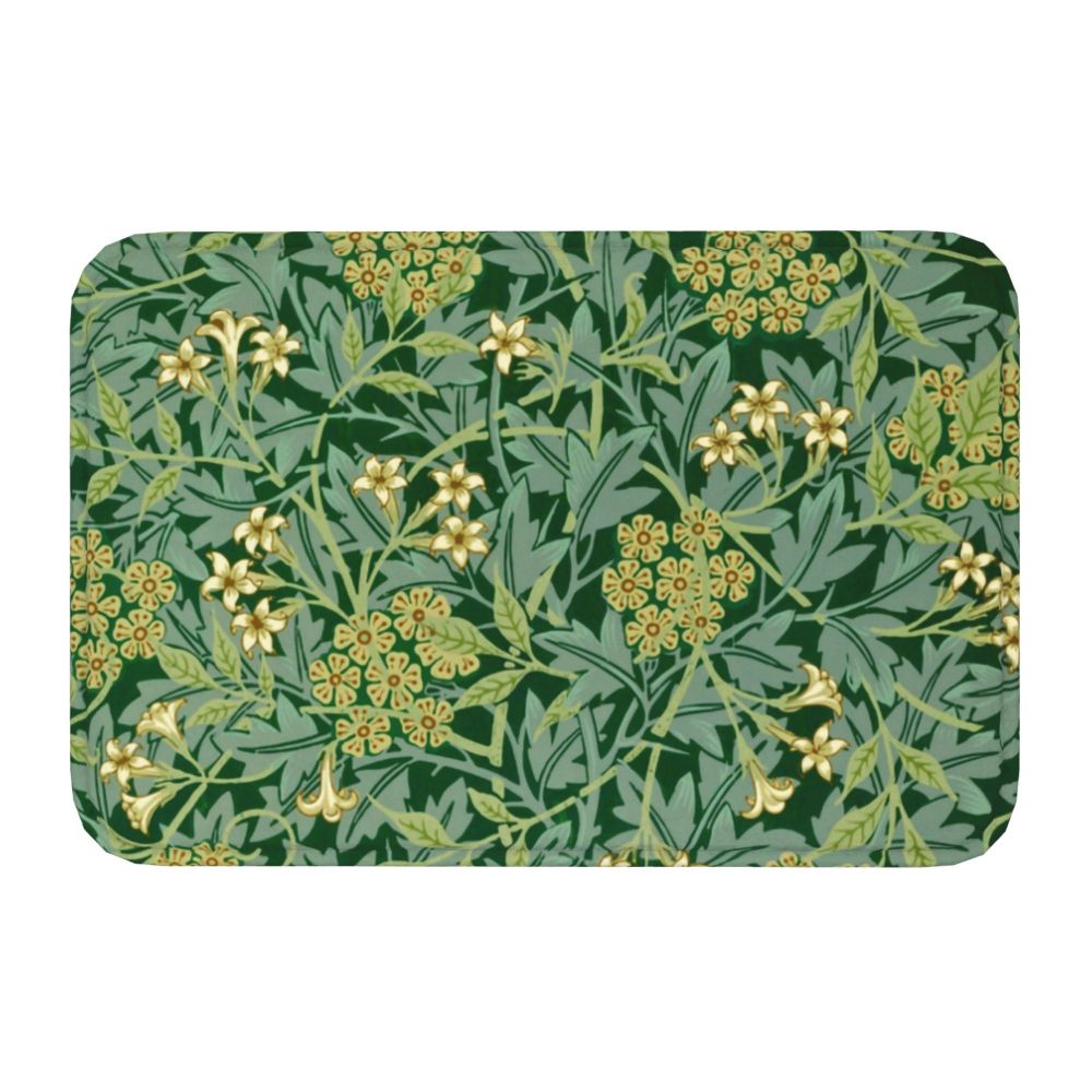 Jasmine Carpet William Morris Inspired Floral Vintage Doormat A Stylish Entryway and Living Room Rug