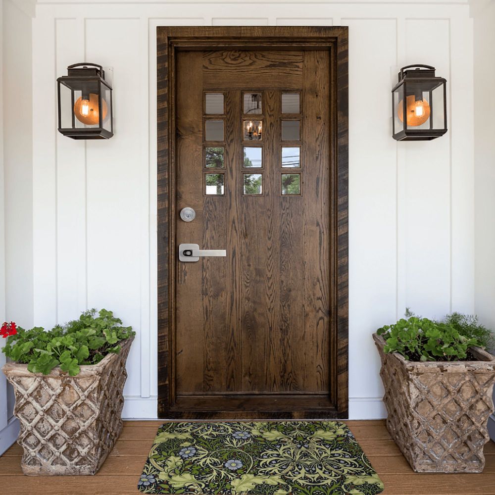 Jasmine Carpet William Morris Inspired Floral Vintage Doormat A Stylish Entryway and Living Room Rug