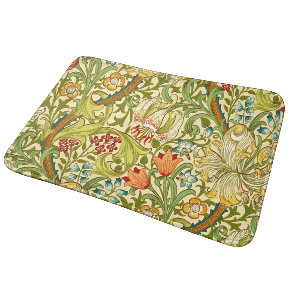 Jasmine Carpet William Morris Inspired Floral Vintage Doormat A Stylish Entryway and Living Room Rug
