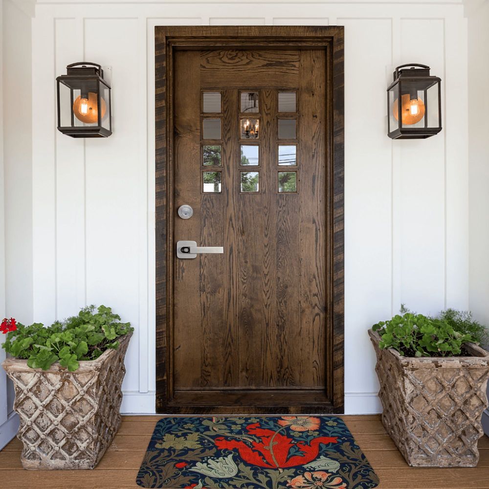Jasmine Carpet William Morris Inspired Floral Vintage Doormat A Stylish Entryway and Living Room Rug
