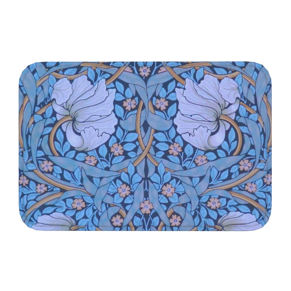 Jasmine Carpet William Morris Inspired Floral Vintage Doormat A Stylish Entryway and Living Room Rug