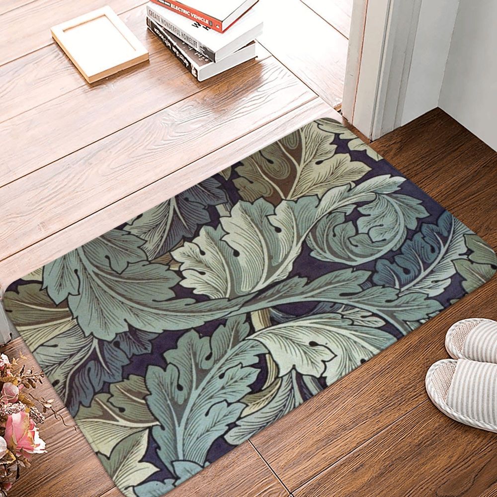 Jasmine Carpet William Morris Inspired Floral Vintage Doormat A Stylish Entryway and Living Room Rug