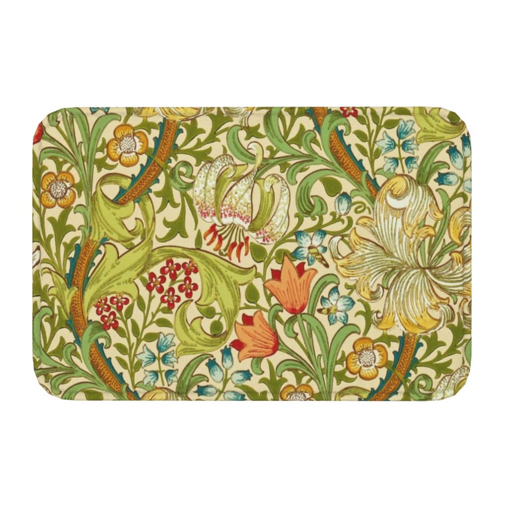 Jasmine Carpet William Morris Inspired Floral Vintage Doormat A Stylish Entryway and Living Room Rug