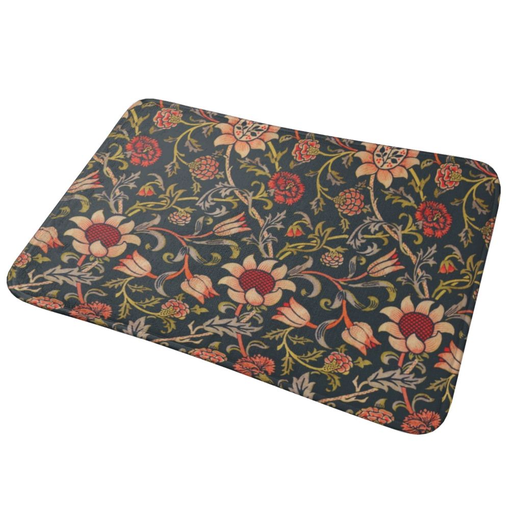 Jasmine Carpet William Morris Inspired Floral Vintage Doormat A Stylish Entryway and Living Room Rug