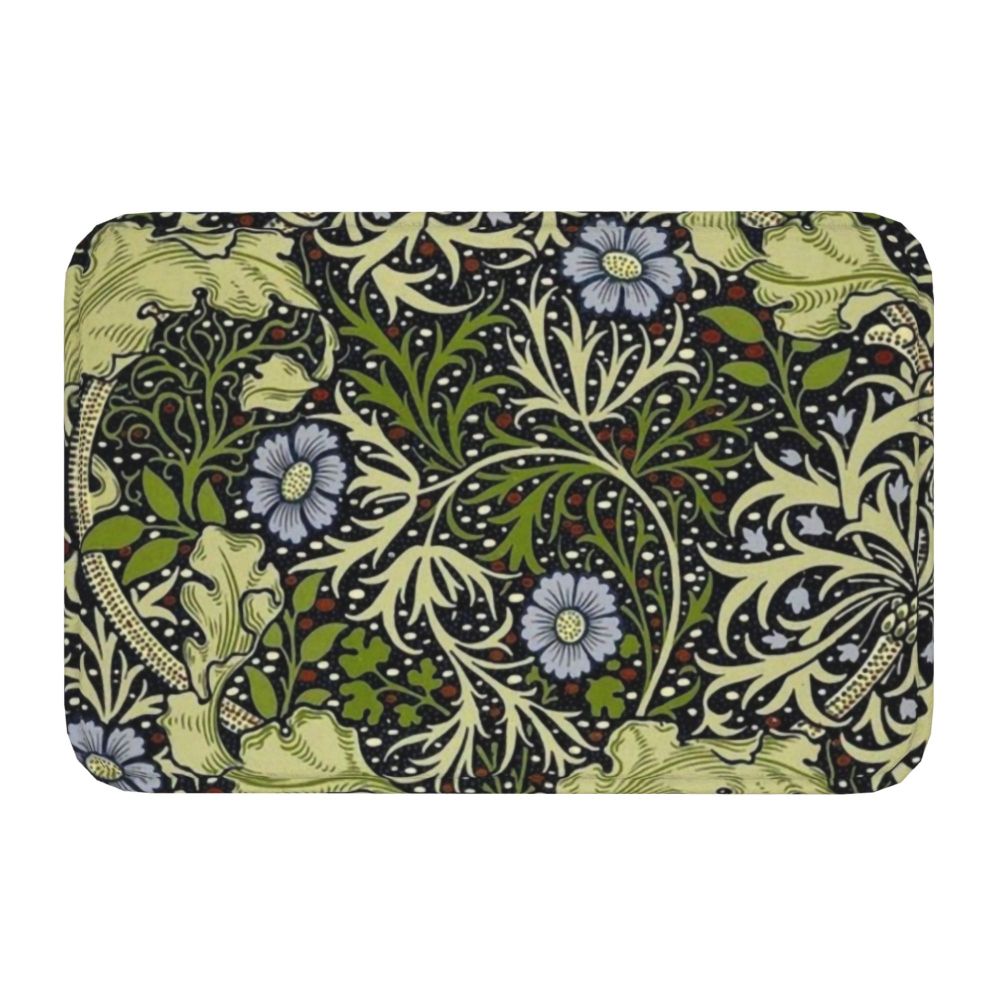 Jasmine Carpet William Morris Inspired Floral Vintage Doormat A Stylish Entryway and Living Room Rug