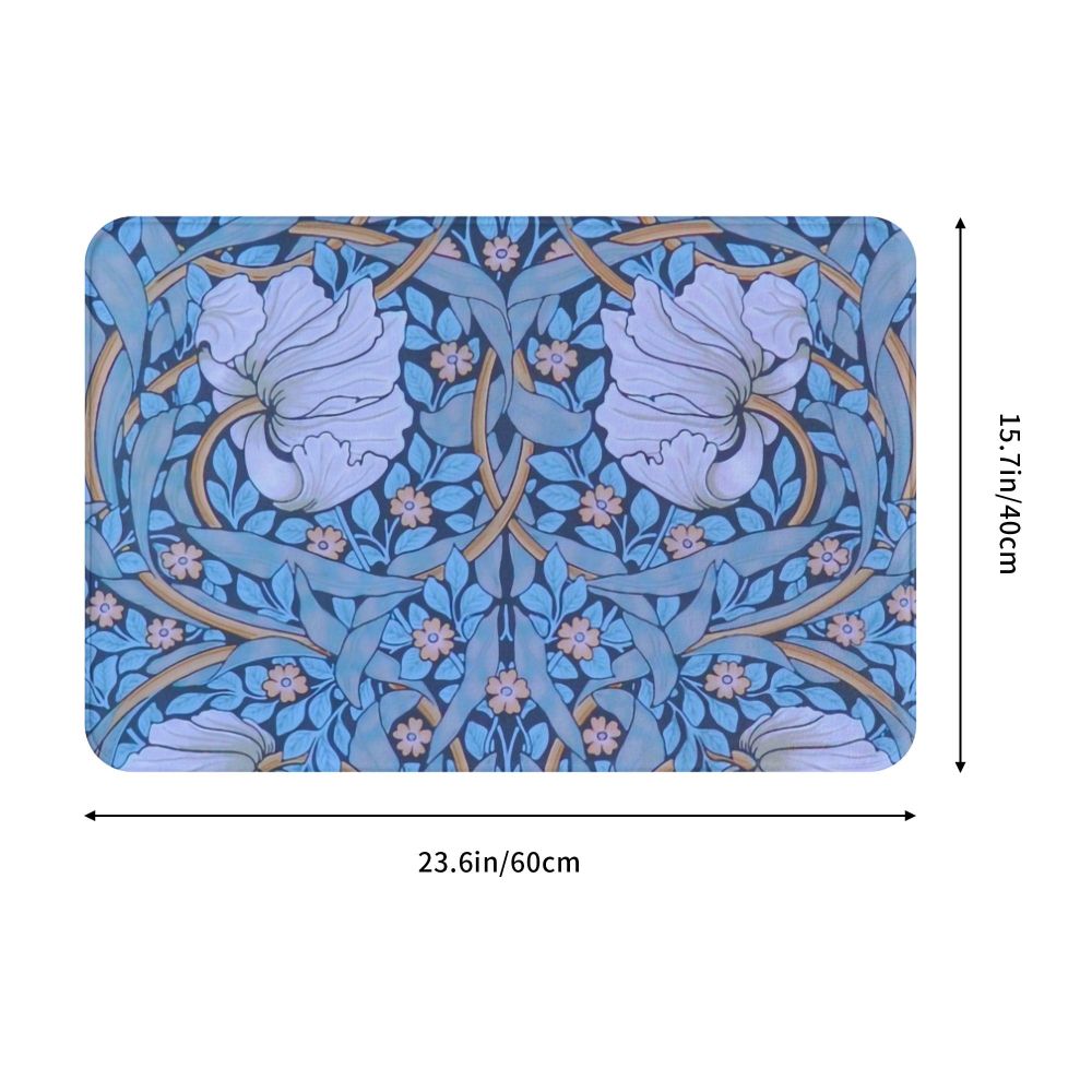 Jasmine Carpet William Morris Inspired Floral Vintage Doormat A Stylish Entryway and Living Room Rug