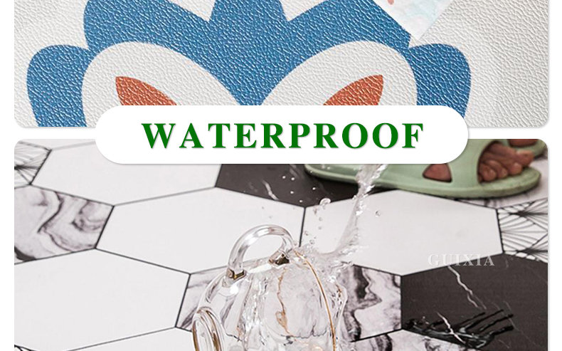 Plaid Carpet Durable Waterproof PVC Floor Mat Large Area Non-Slip Carpet for Kitchen, Luxury Home Decor Rug, Ideal for Entrances and Cocina Tapete