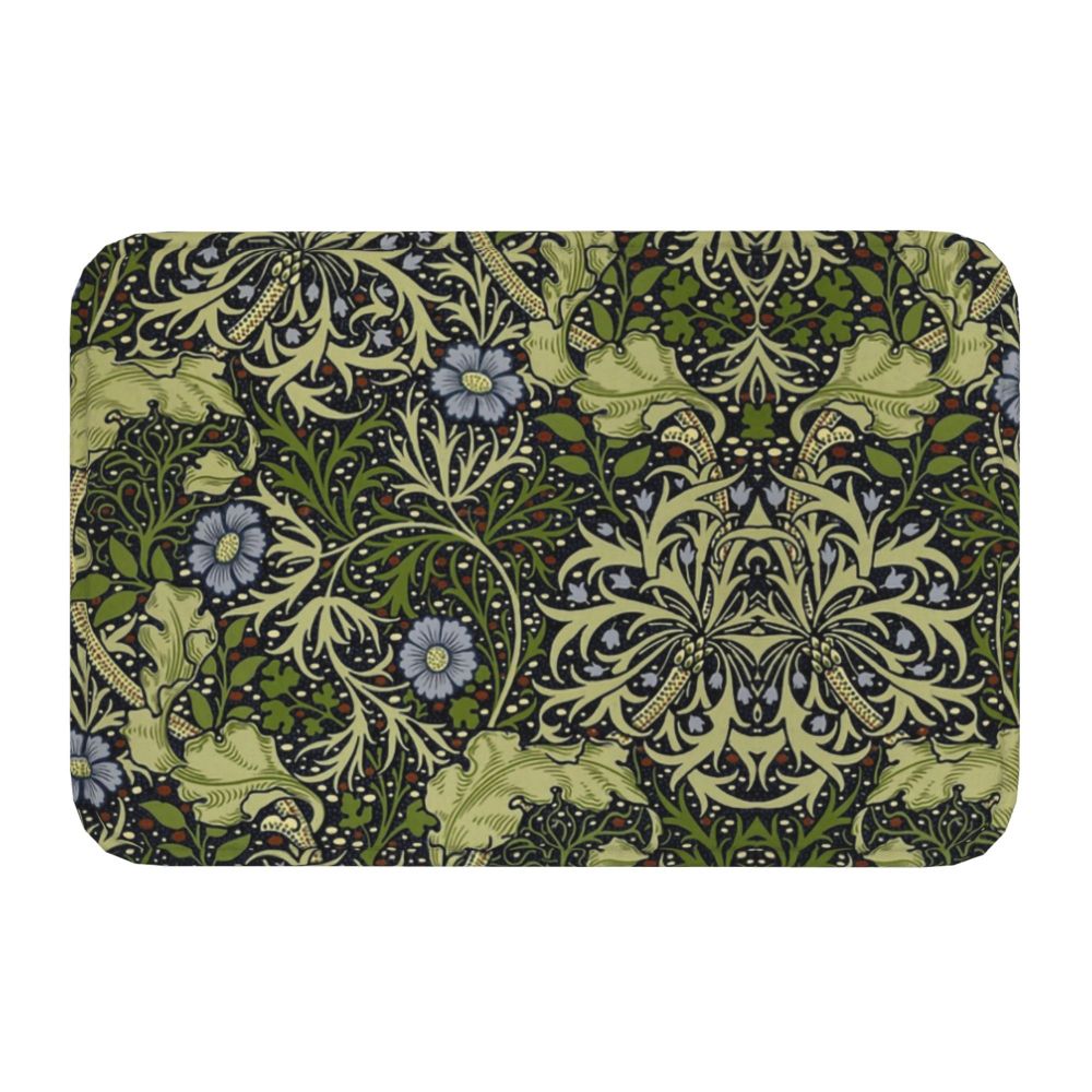 Jasmine Carpet William Morris Inspired Floral Vintage Doormat A Stylish Entryway and Living Room Rug