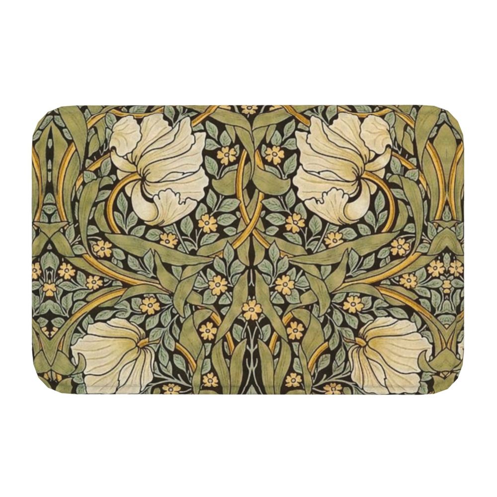 Jasmine Carpet William Morris Inspired Floral Vintage Doormat A Stylish Entryway and Living Room Rug