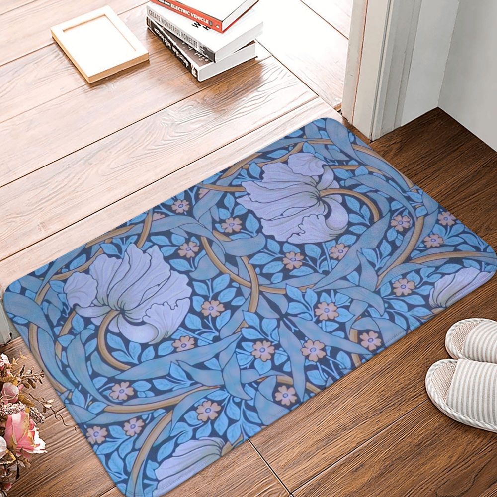 Jasmine Carpet William Morris Inspired Floral Vintage Doormat A Stylish Entryway and Living Room Rug