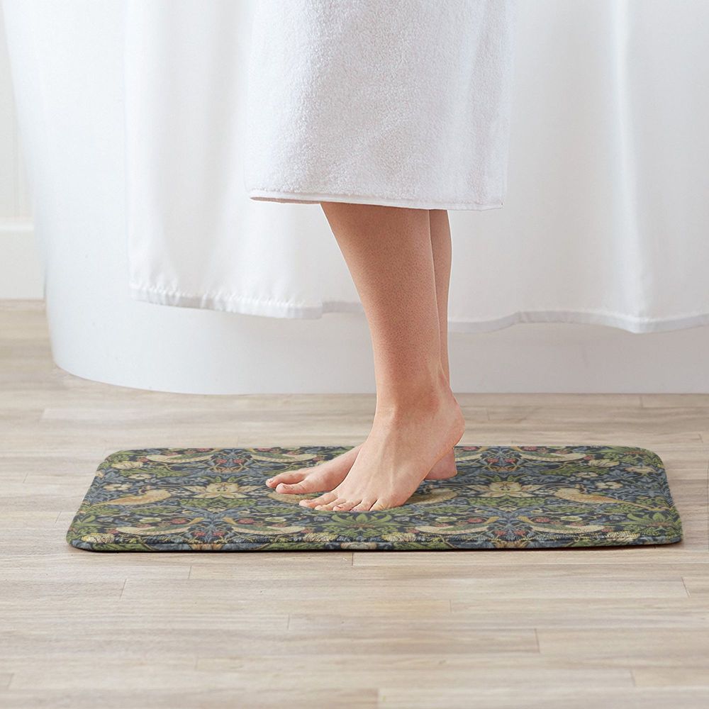 Jasmine Carpet William Morris Inspired Floral Vintage Doormat A Stylish Entryway and Living Room Rug