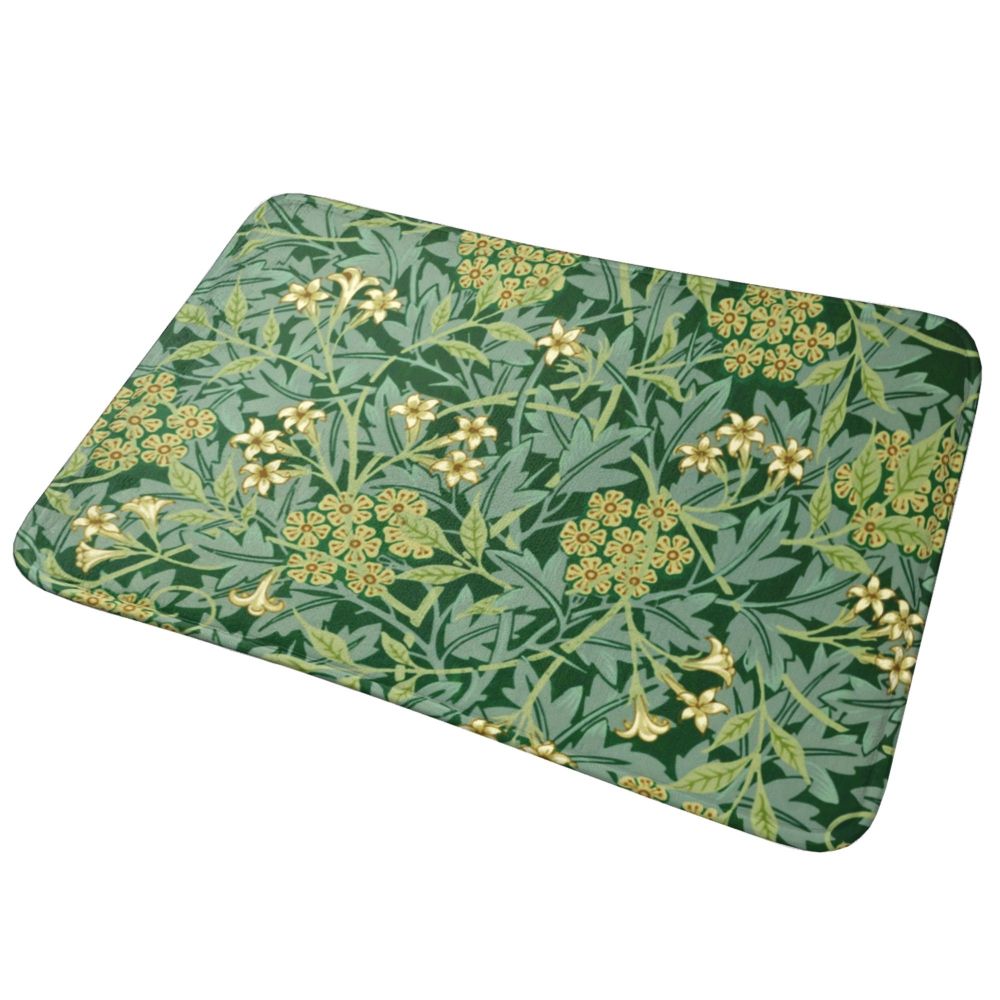 Jasmine Carpet William Morris Inspired Floral Vintage Doormat A Stylish Entryway and Living Room Rug