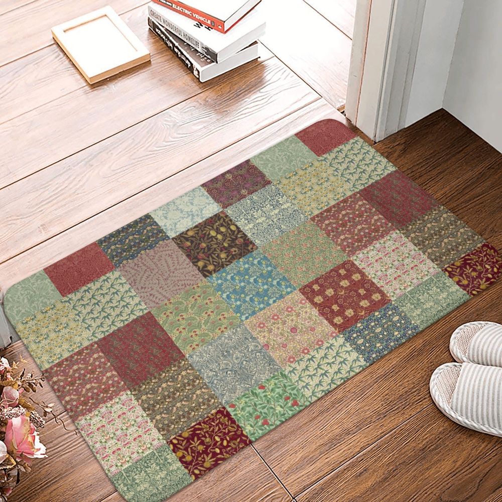 Jasmine Carpet William Morris Inspired Floral Vintage Doormat A Stylish Entryway and Living Room Rug