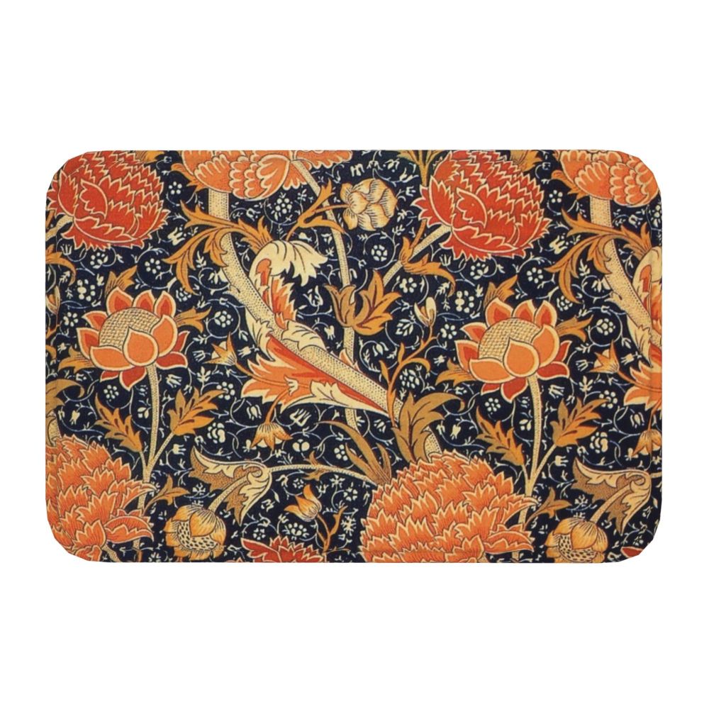 Jasmine Carpet William Morris Inspired Floral Vintage Doormat A Stylish Entryway and Living Room Rug