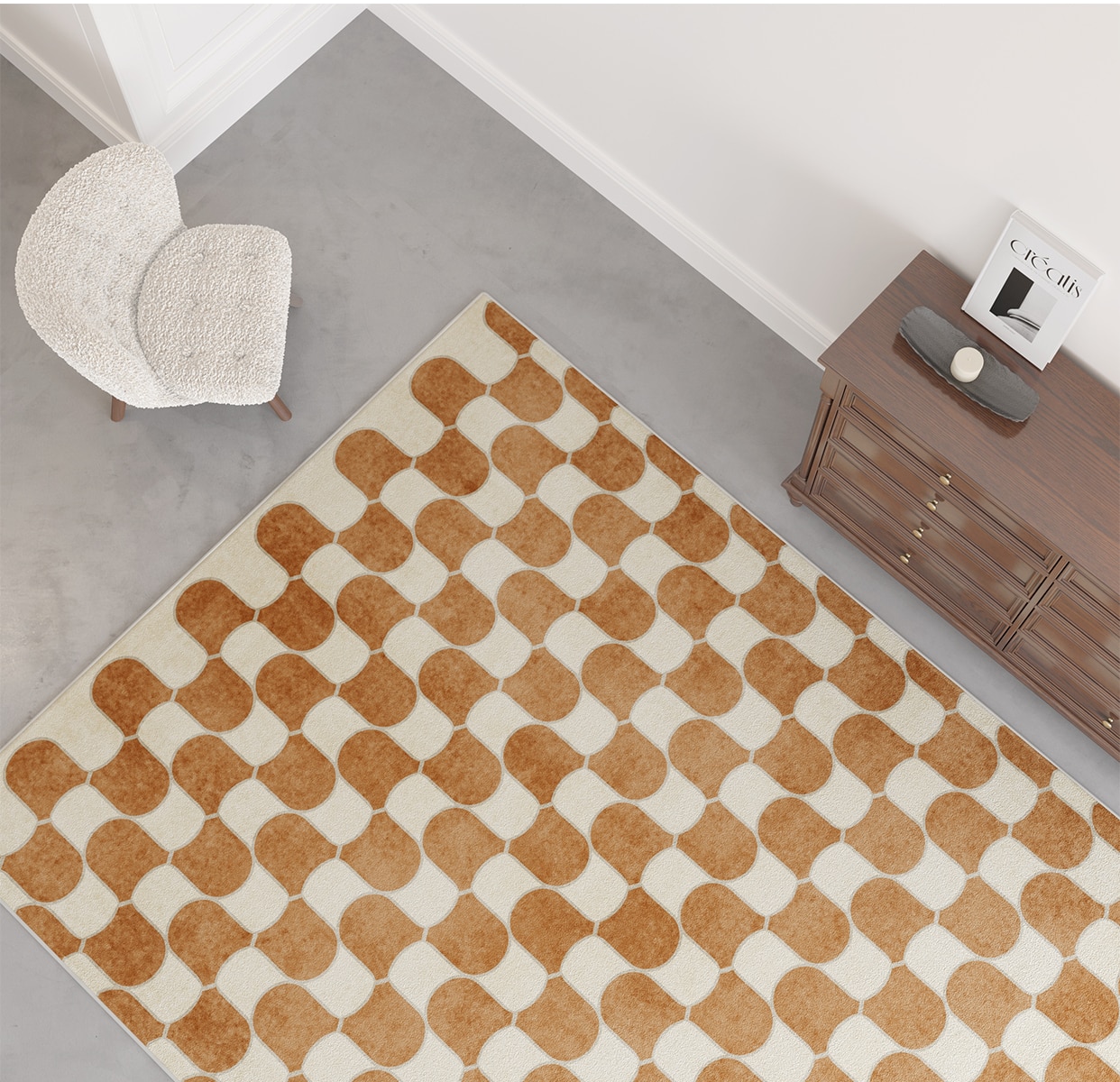 Plaid Carpet French Retro Large Area Carpets Perfect for Living Rooms, Bedrooms, Bedside Decor, Thick and Warm Lounge Rug, Home Washable Plush Floor Mat