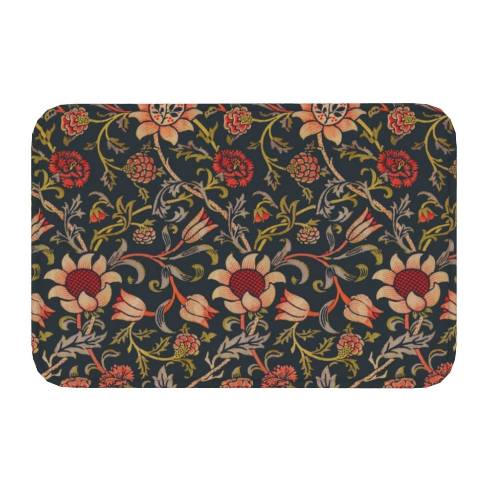 Jasmine Carpet William Morris Inspired Floral Vintage Doormat A Stylish Entryway and Living Room Rug