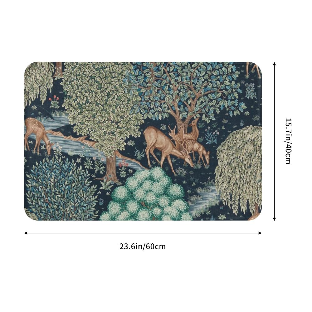 Jasmine Carpet William Morris Inspired Floral Vintage Doormat A Stylish Entryway and Living Room Rug