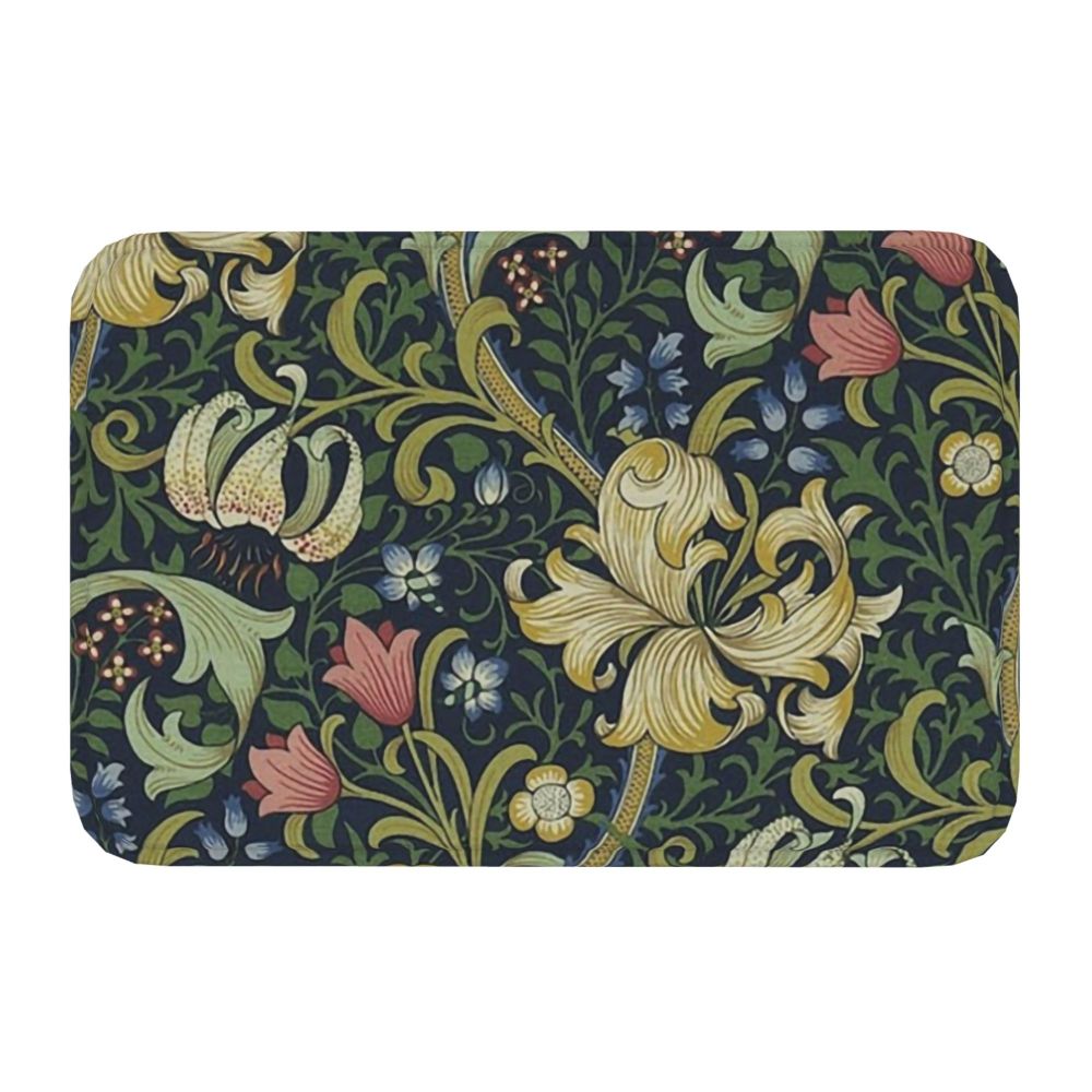 Jasmine Carpet William Morris Inspired Floral Vintage Doormat A Stylish Entryway and Living Room Rug