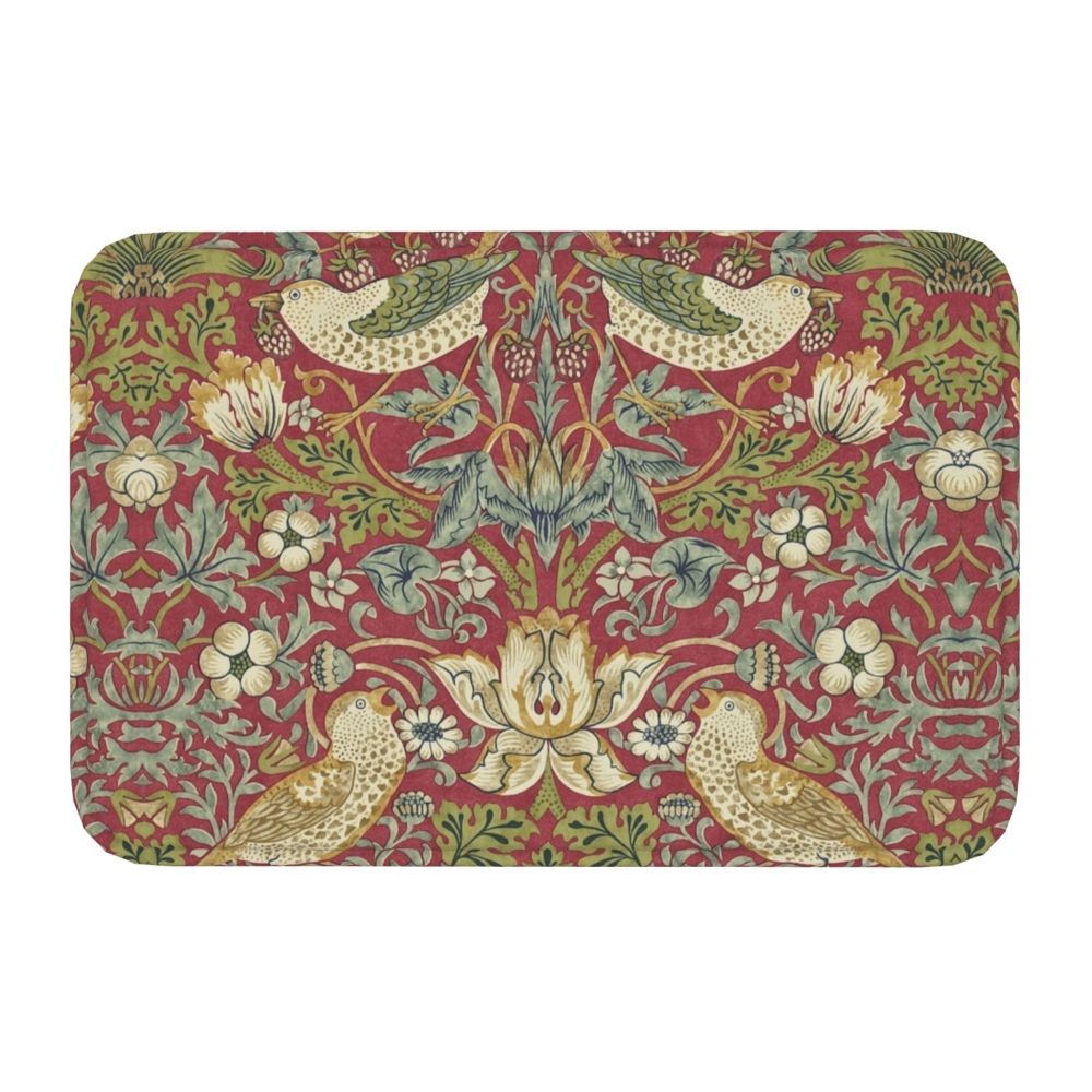 Jasmine Carpet William Morris Inspired Floral Vintage Doormat A Stylish Entryway and Living Room Rug
