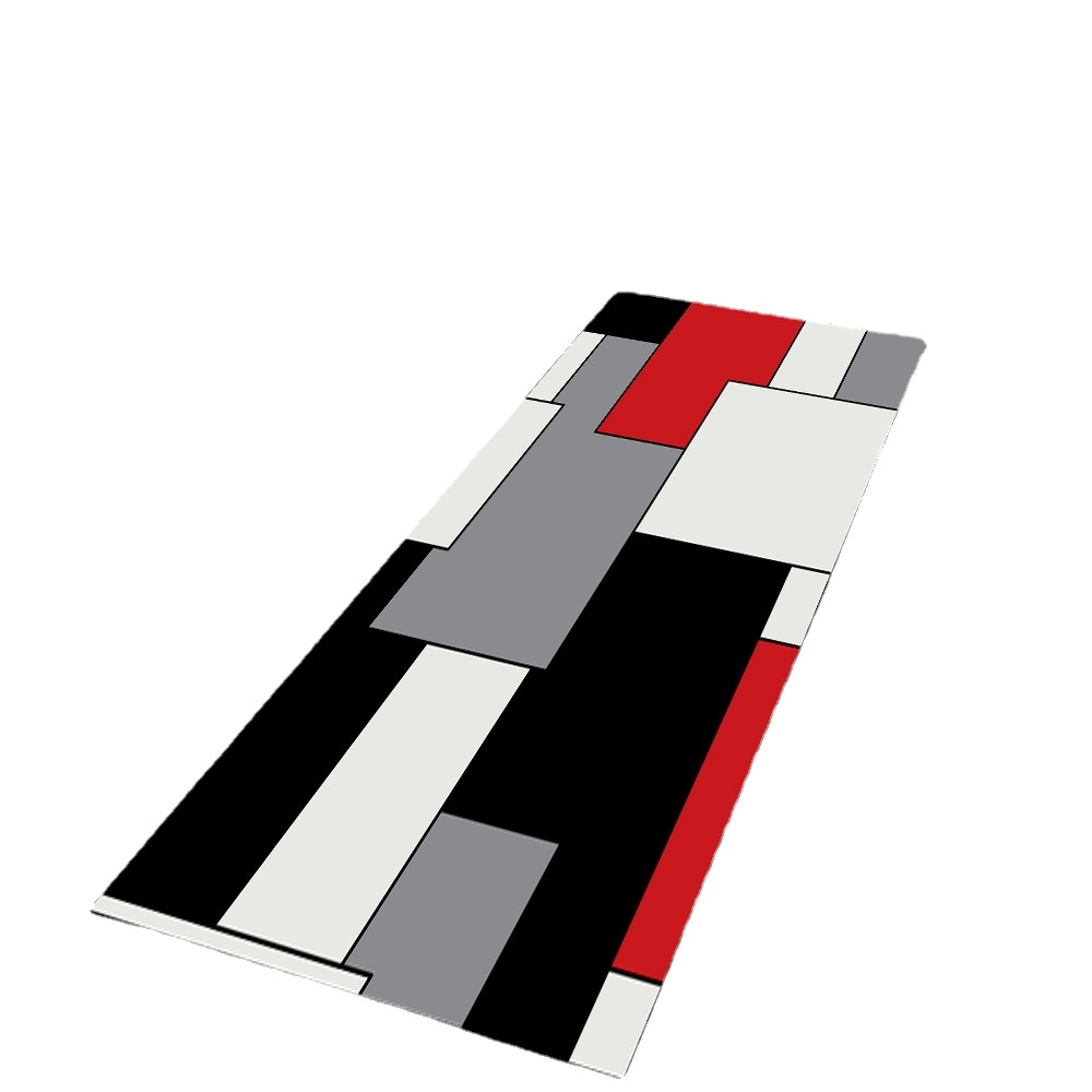 Plaid Carpet Use as a Kitchen Mat, Living Room Rug, Bedroom Accent, Balcony Carpet, Bathroom Mat, or Entrance Doormat with Anti-Slip Long Design