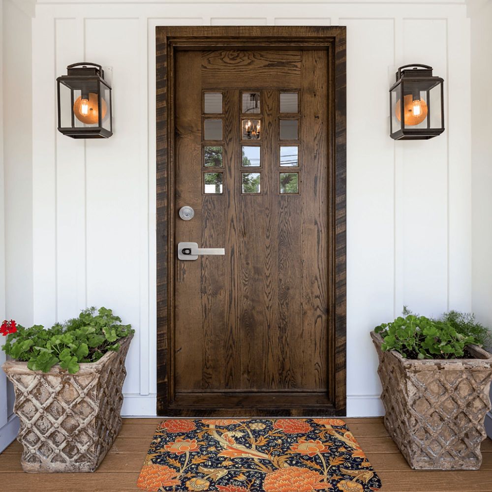 Jasmine Carpet William Morris Inspired Floral Vintage Doormat A Stylish Entryway and Living Room Rug