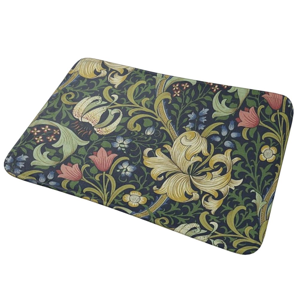 Jasmine Carpet William Morris Inspired Floral Vintage Doormat A Stylish Entryway and Living Room Rug