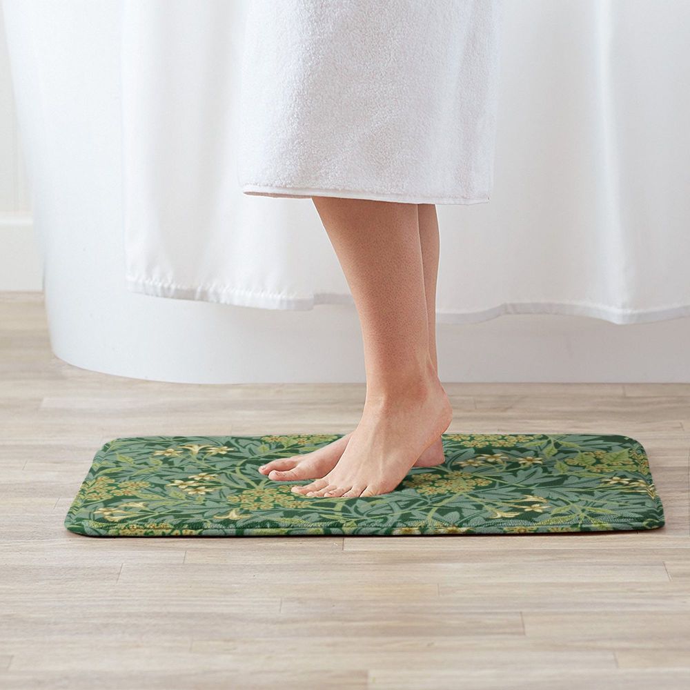 Jasmine Carpet William Morris Inspired Floral Vintage Doormat A Stylish Entryway and Living Room Rug