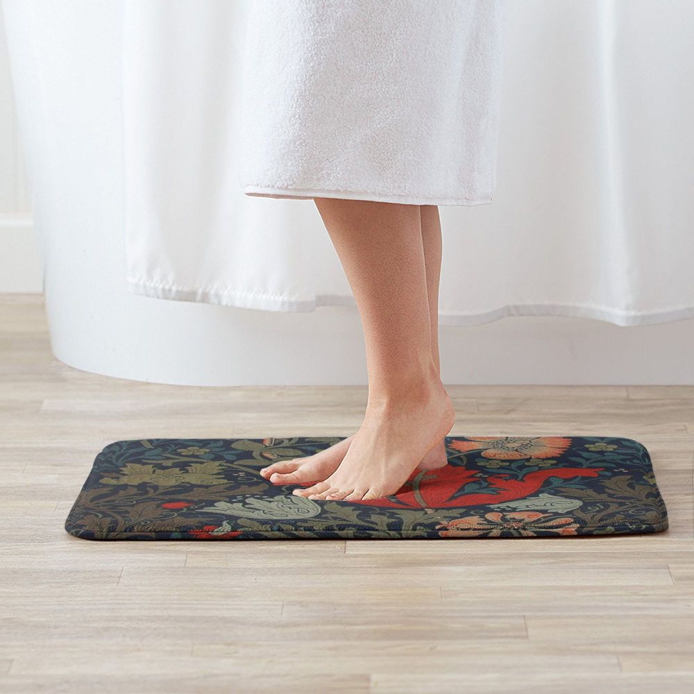 Jasmine Carpet William Morris Inspired Floral Vintage Doormat A Stylish Entryway and Living Room Rug