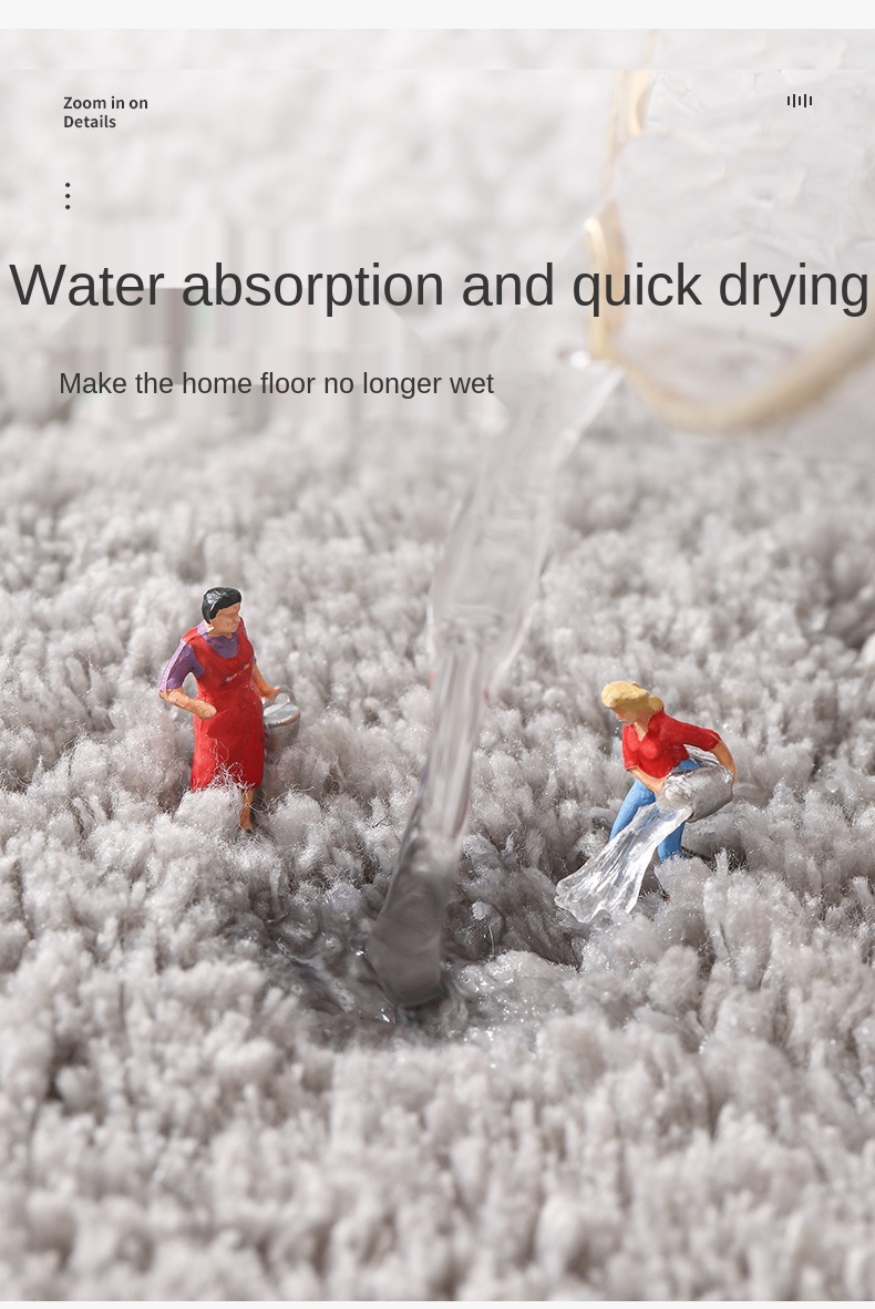 Slate Bath Mat Ultra-Comfortable, Soft, Non-Slip, and Super Absorbent Bathroom Rug