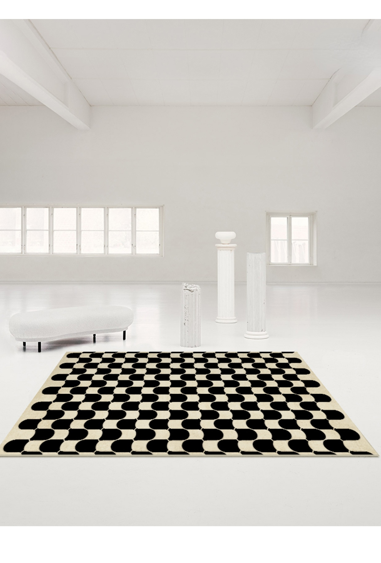 Plaid Carpet French Retro Large Area Carpets Perfect for Living Rooms, Bedrooms, Bedside Decor, Thick and Warm Lounge Rug, Home Washable Plush Floor Mat