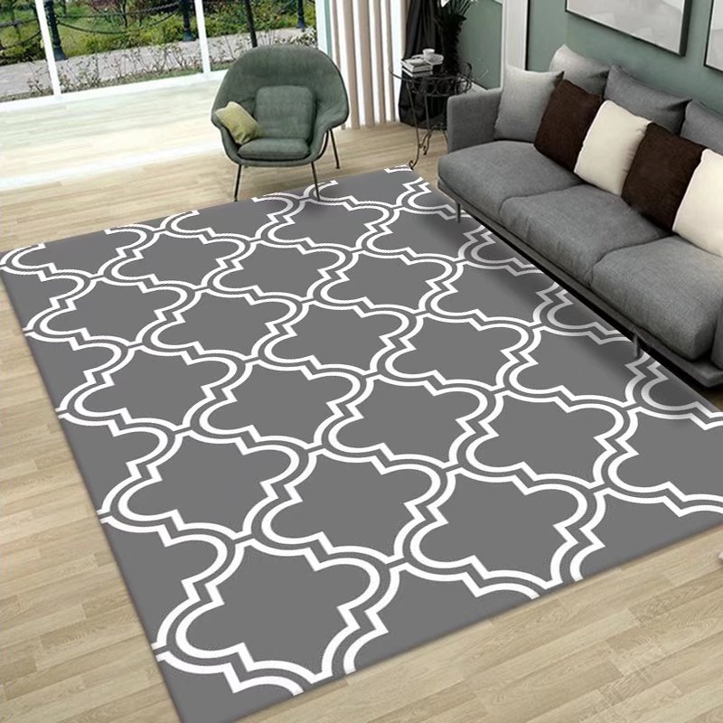 Plaid Carpets in Nordic Fashion Elevate Your Home Decor with Large Area Rugs for Living Rooms, Sofas, Tea Tables, Bedrooms, and Soft Washable Floor Mats