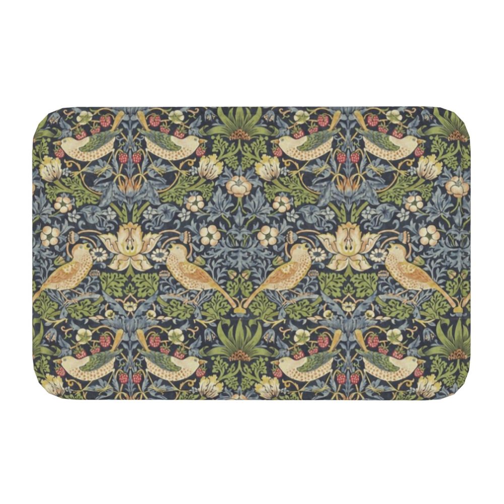 Jasmine Carpet William Morris Inspired Floral Vintage Doormat A Stylish Entryway and Living Room Rug