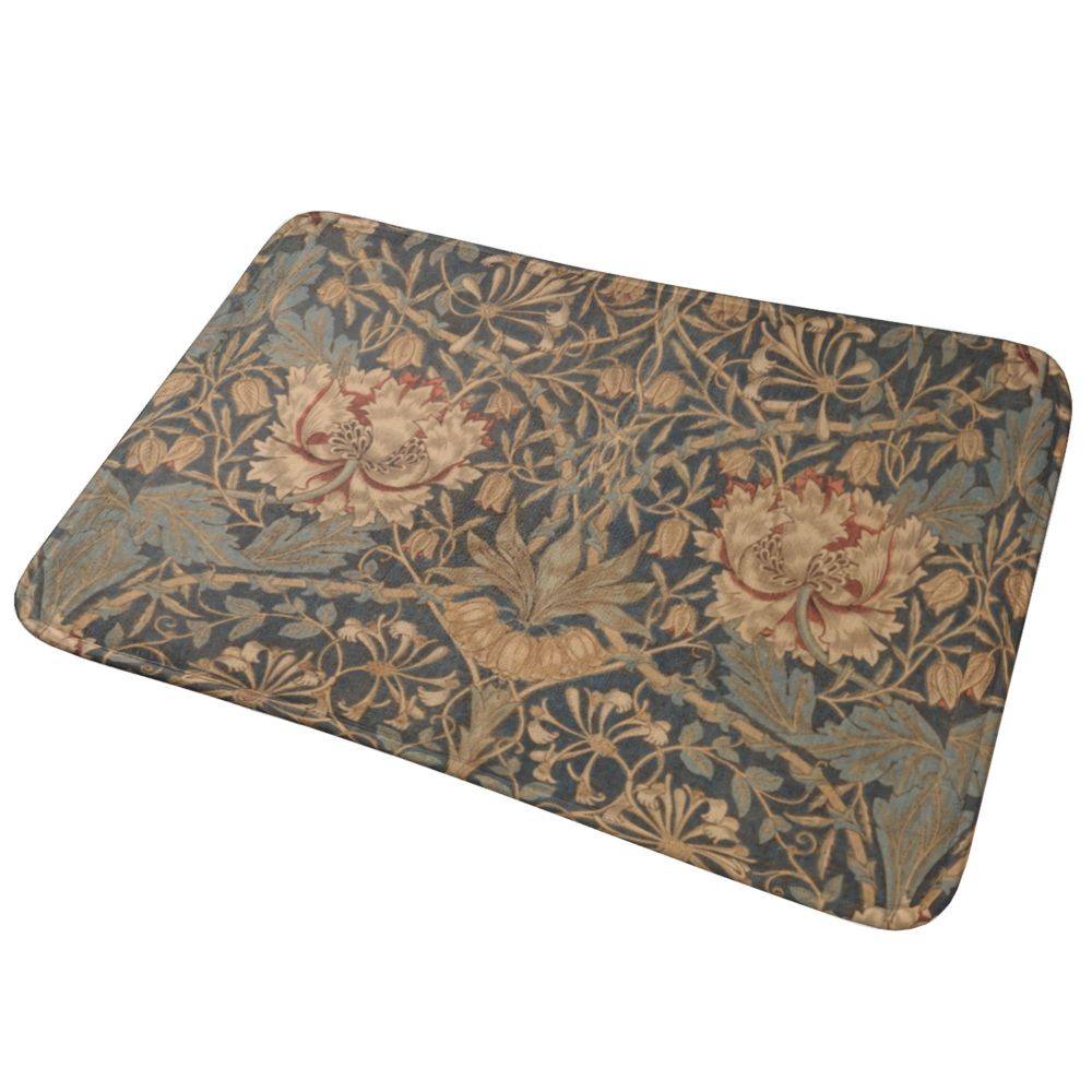 Jasmine Carpet William Morris Inspired Floral Vintage Doormat A Stylish Entryway and Living Room Rug