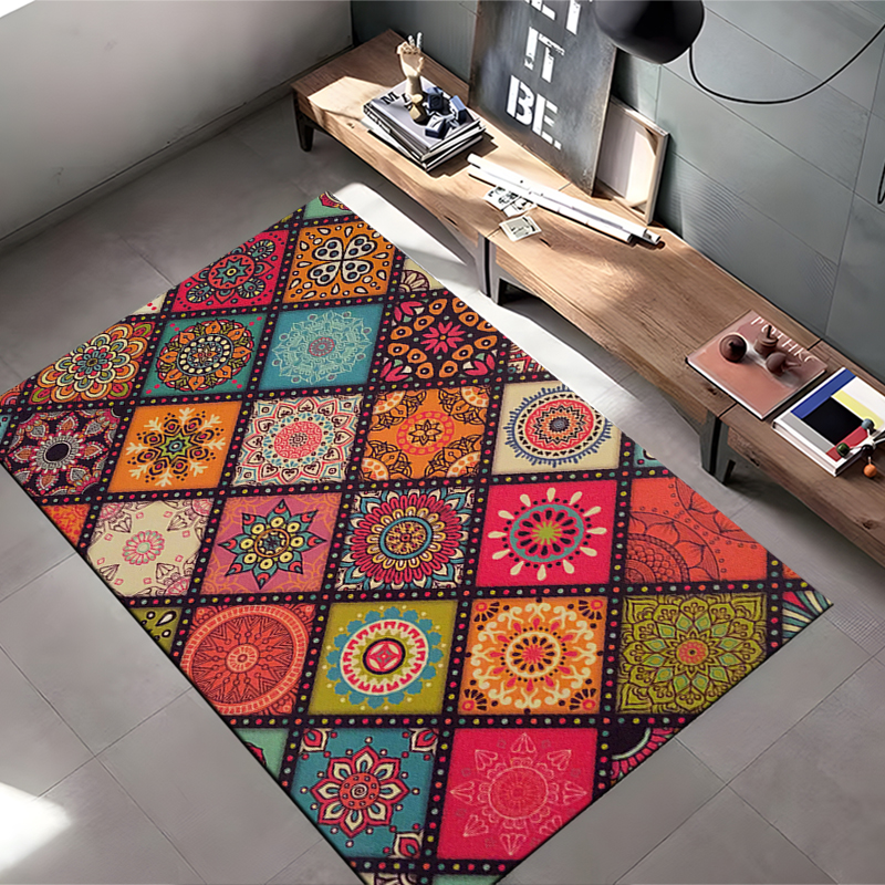 Plaid Carpet Classic Pattern for Large Area Rugs in Home Living Rooms, Children's Bedrooms, Sofas, and More - Ideal for Decoration and Kids' Play